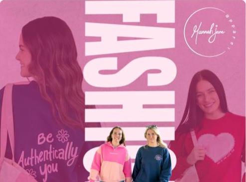 Hannah Jane Apparel Fashion Show and Shopping Event flyer