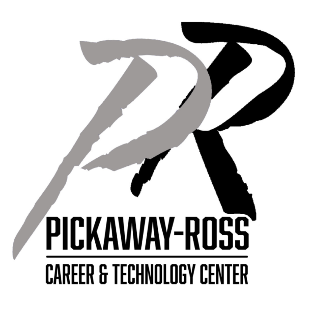 Pickaway-Ross Career & Technology Center logo with stylized gray and black P and R letters