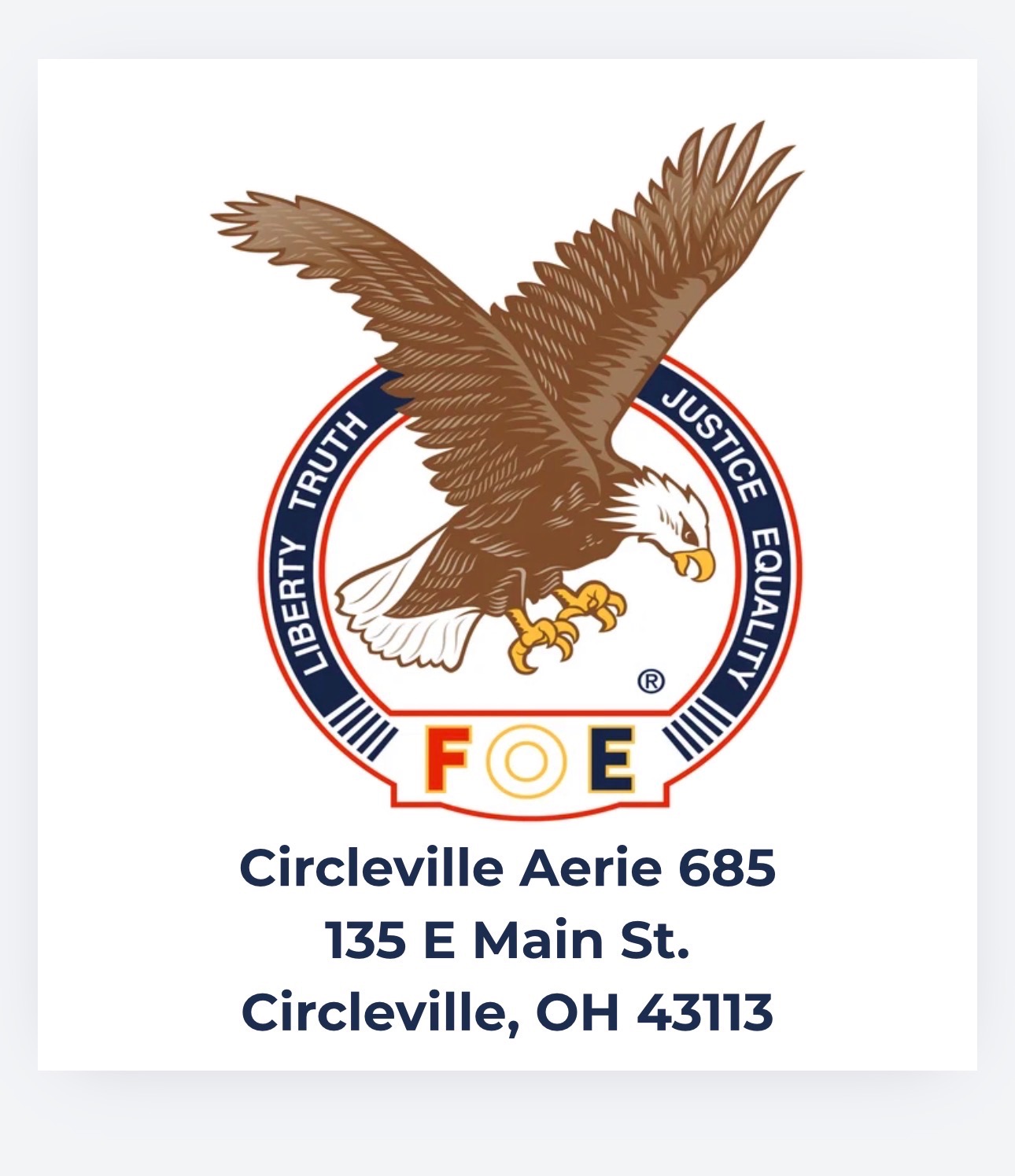 Circleville Eagles #685 Pumpkin Show week breakfast flyer